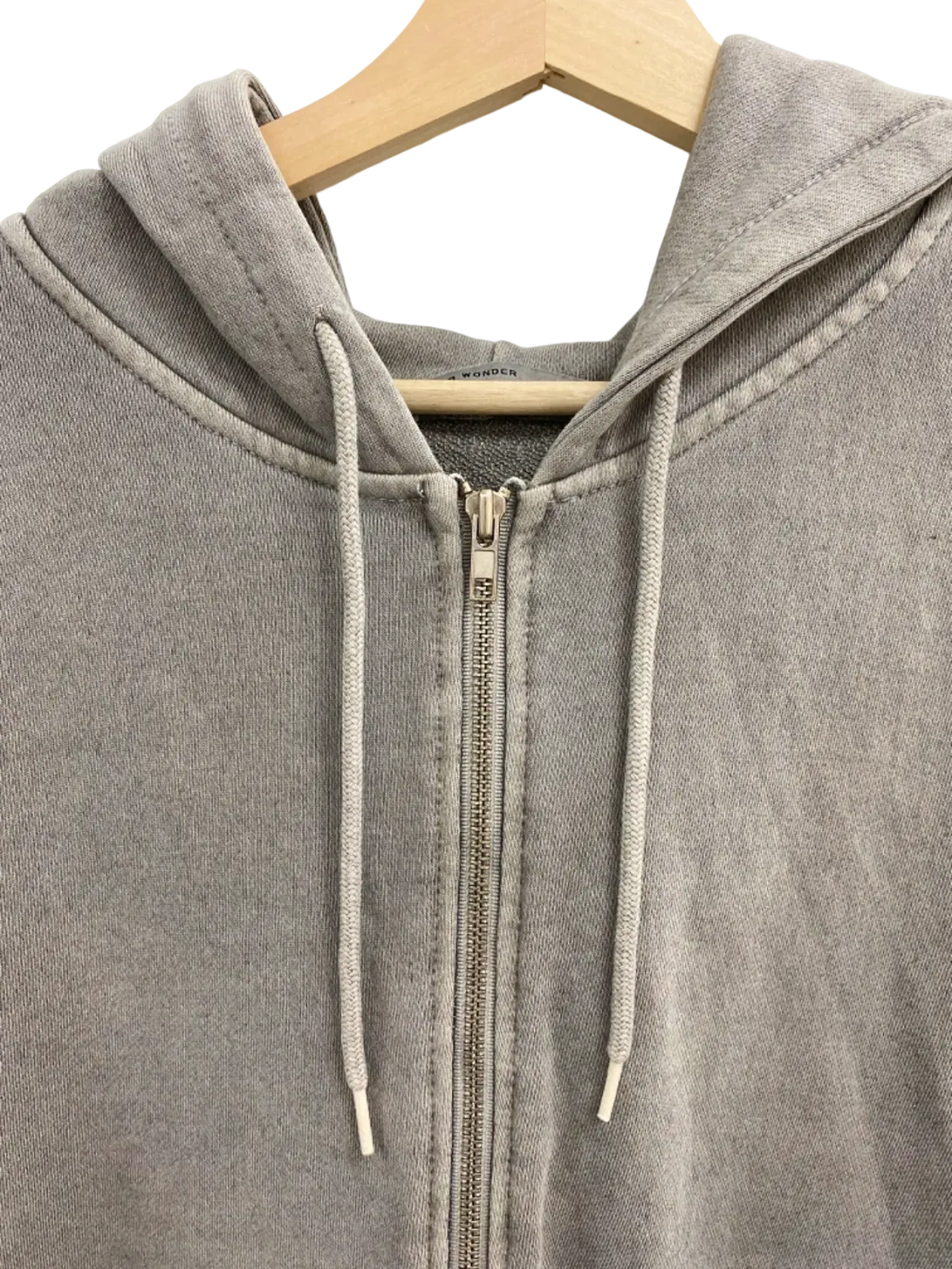 Wit and Wonder Grey Zip-Up Hoodie UK M