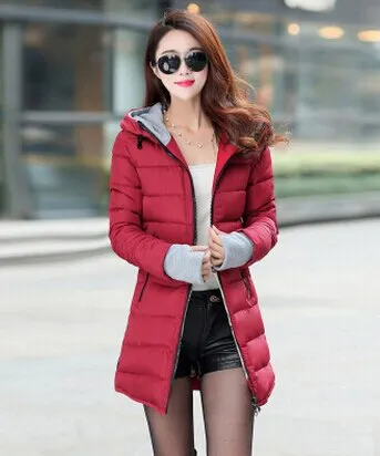 Women winter hooded warm coat