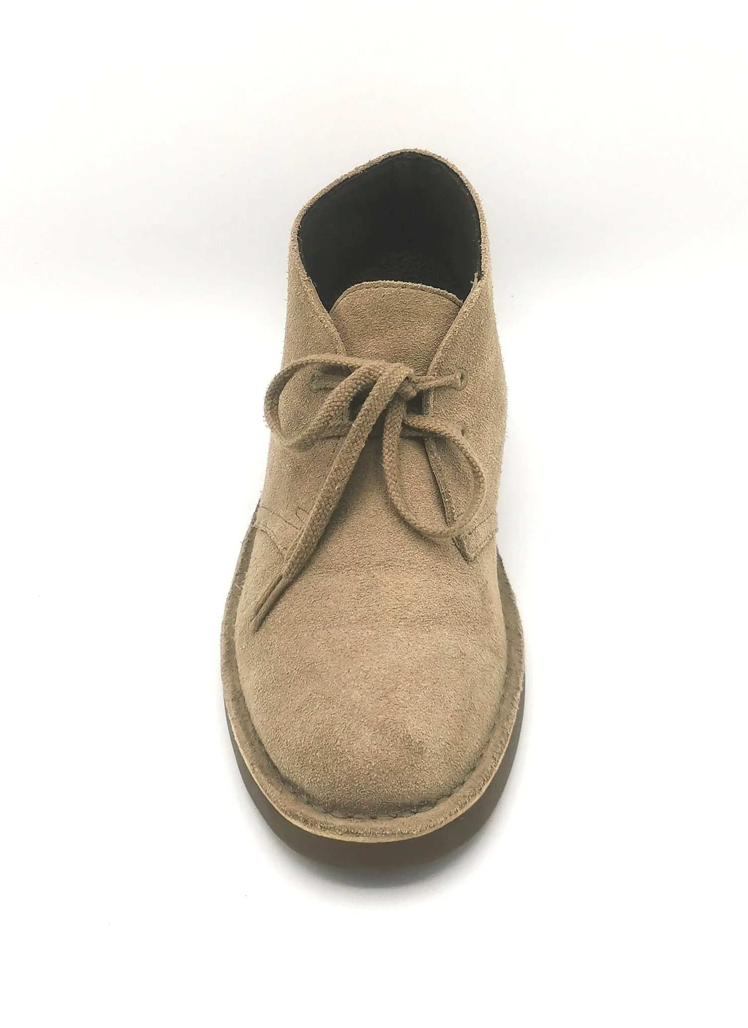 WOMENS SIZE 7.5 - CLARKS, Light Tan Suede, Fleece Lined Ankle Boots EUC B22