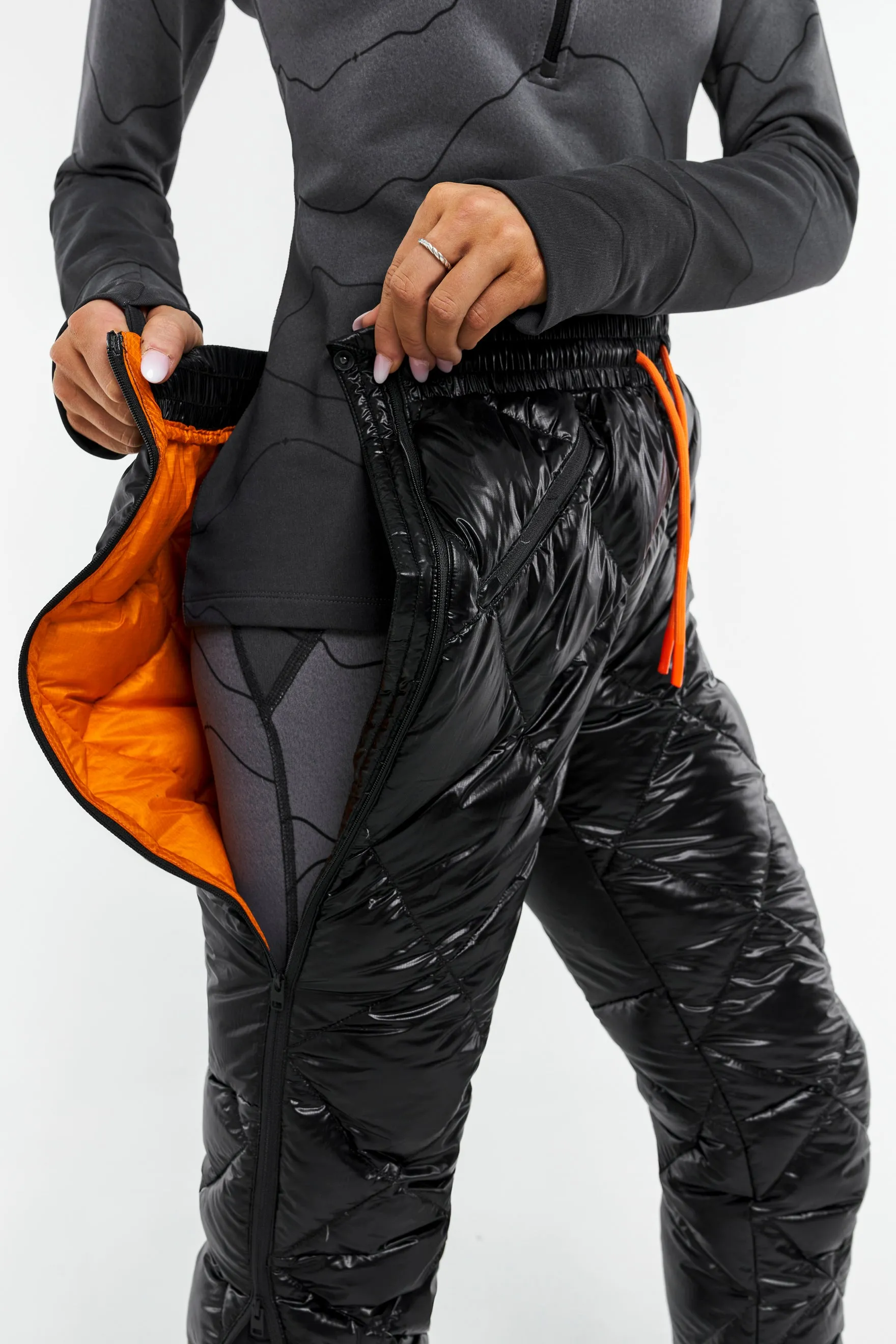 Women's Snow Drop Down Pant-Black