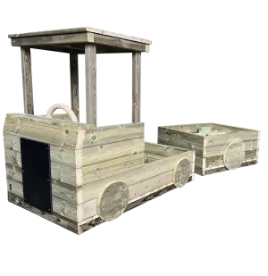 Wooden Truck and Trailer