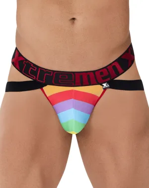 Xtremen 91083 Microfiber Pride Jockstrap Red